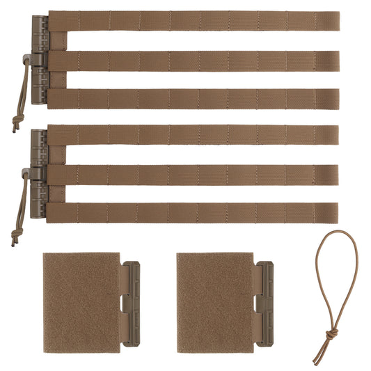 MOLLE Cummerbund Set in Tan for quick release tactical vests.
