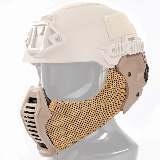 Rail Mounted Face and Ear Shield for Team Wendy 3.0 Helmets