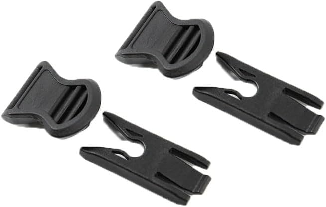 Black 19mm Swivel Goggle Adapters for secure strap attachment.