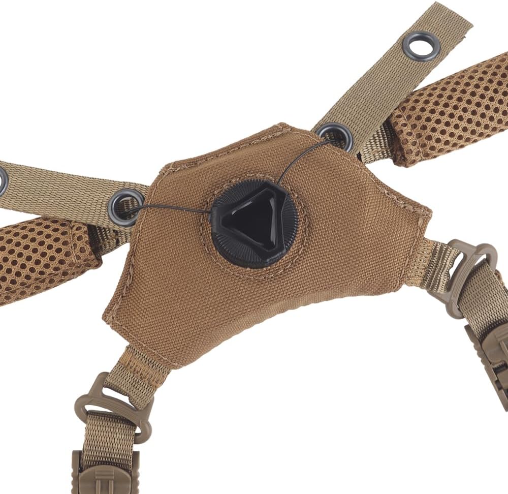 Adjustable Dial Liner 4-Point Replacement Chin Strap and Suspension System