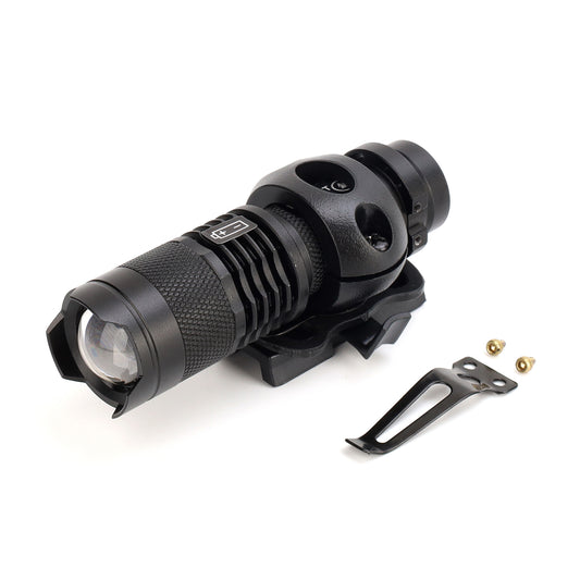 300 lumen tactical zoom helmet light by Bifrost Gear for optimal visibility.