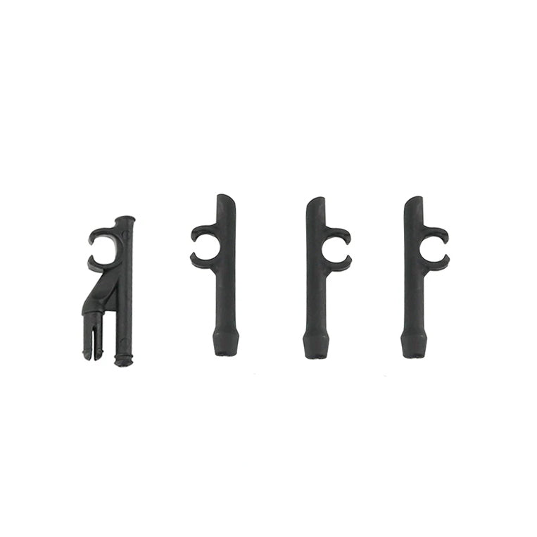 Black IHPS helmet rail adapter guide arms for Peltor Comtac headsets.