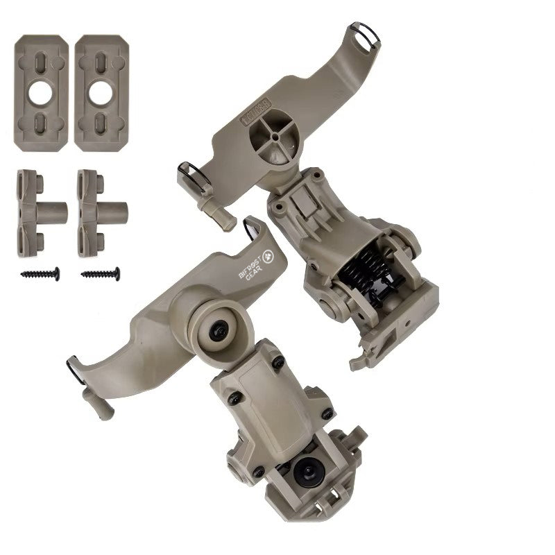 COM-RAC PRO metal helmet rail adapters with secure retention latch for Peltor Comtac headset systems (all generations)