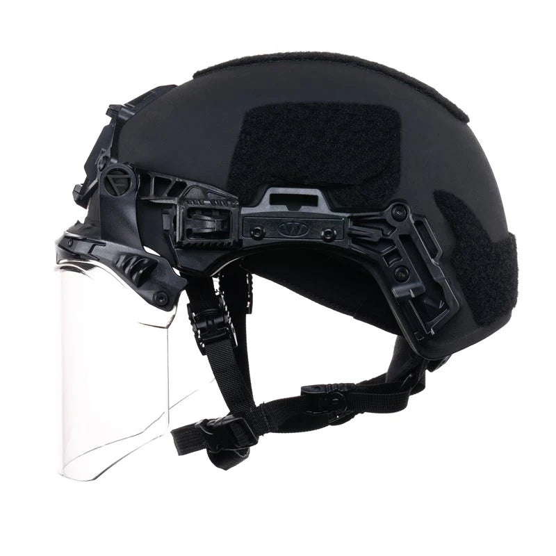 ANSI Rated Flip Down 3.0 Rail Mounted Full Face Shield for Team Wendy Helmets