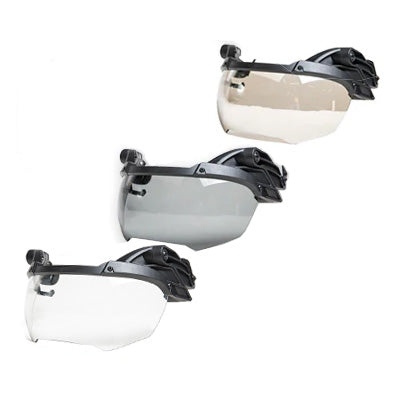 arc rail goggles ANSI Rated Flip Down ARC Rail Mounted Visor for FAST Helmets Tan Frame with Smoke Lens