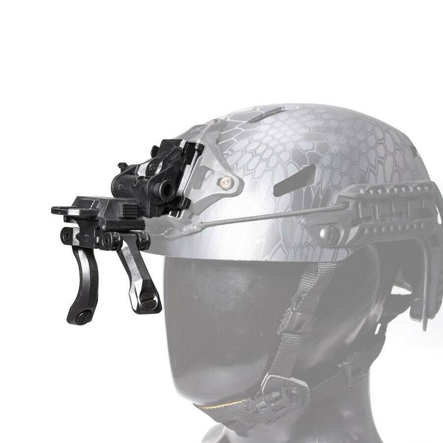 Bifrost Gear PVS-14 Binocular Bridge Mount Attached to Helmet.