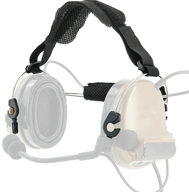 Bifrost Gear Transition Neckband for Peltor COMTAC headset with adjustable strap and ear cup mounts