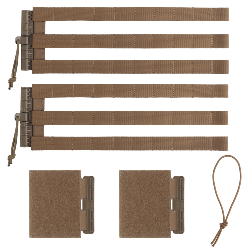 MOLLE Cummerbund Set in Tan for quick release tactical vests.