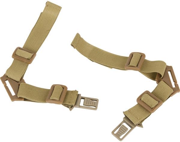 Face Mask Adapter for Tactical Helmets in Tan.