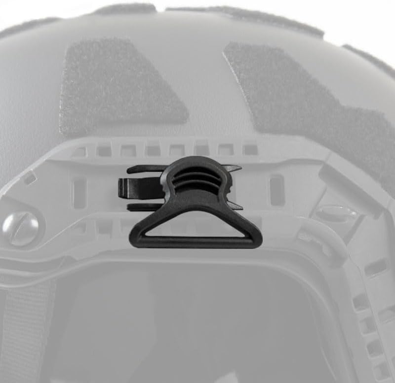 36mm swivel goggle strap adapters in black for secure fit.