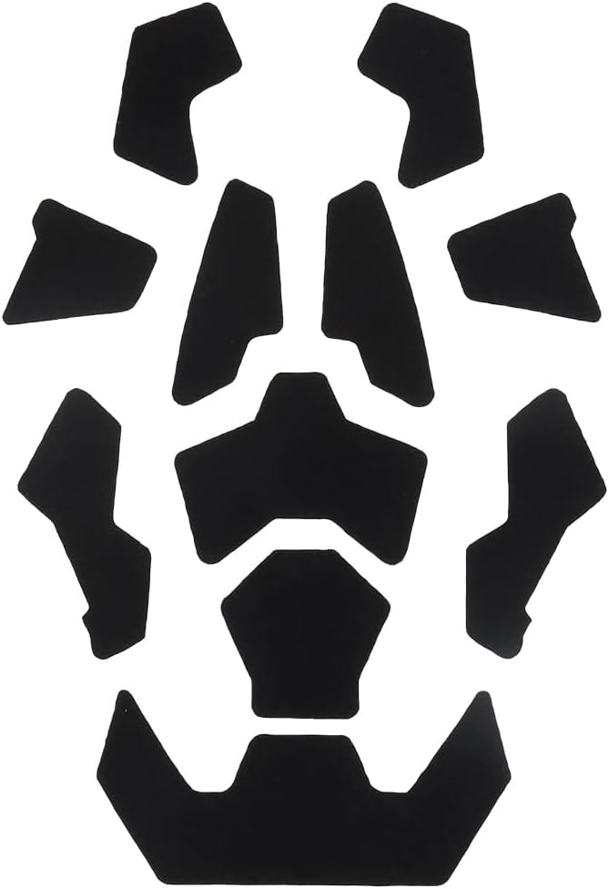 Black Next Gen Replacement Hook & Loop Deck Set for Tactical Helmets.