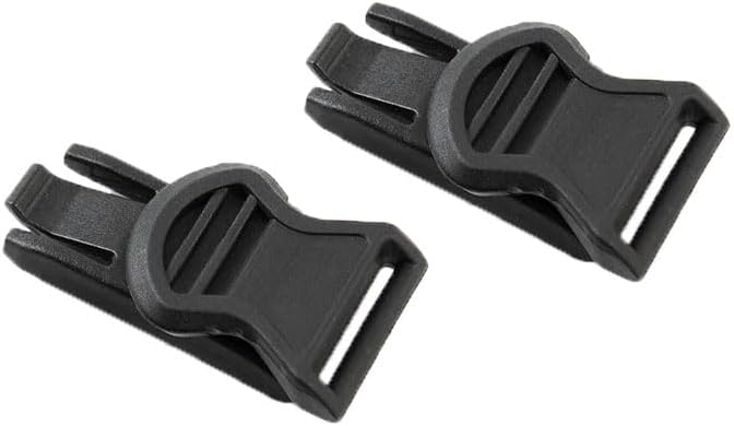 Black 19mm Swivel Goggle Strap Adapters by Bifrost Gear.
