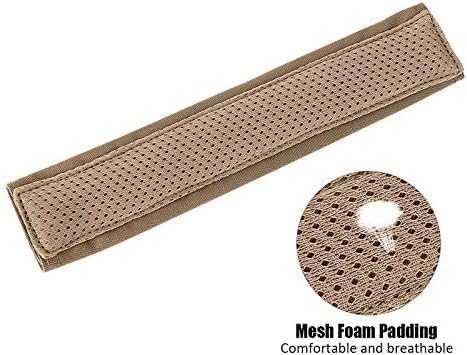 Bifrost Gear tan padded headband cover for headsets and earmuffs.