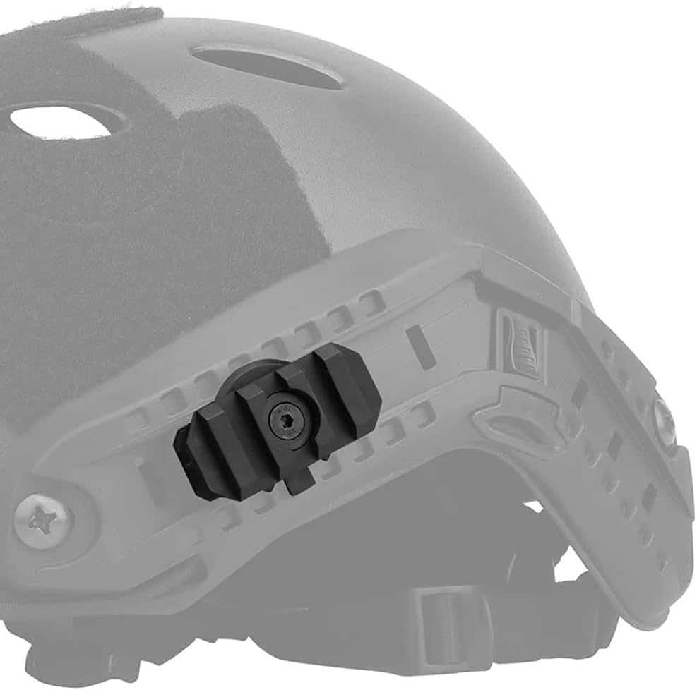 Rail Mount for Tactical Helmets by Bifrost Gear in Use.