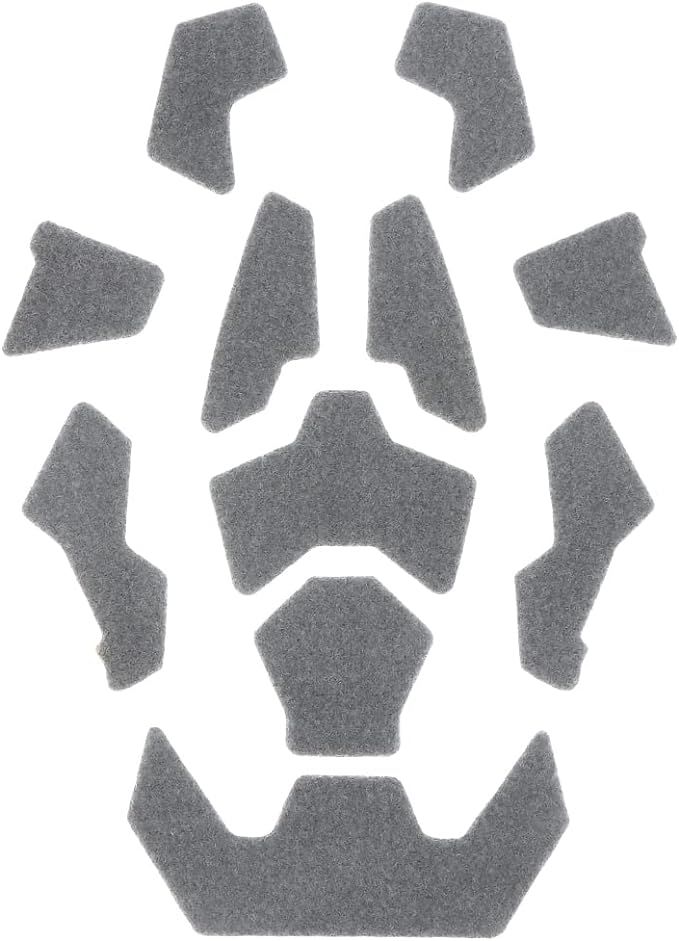 Gray Next Gen Replacement Hook & Loop Deck Set for Tactical Helmets.