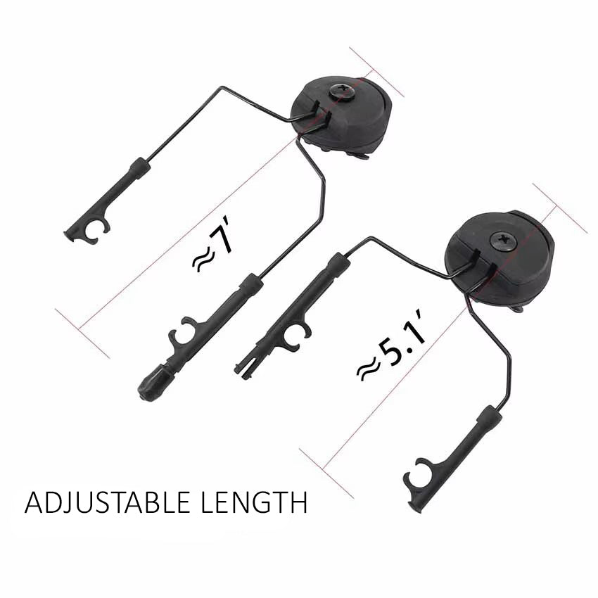 MTEK / HHV / M-LOK Helmet Rail Headset Adapter for Peltor / Sordin
