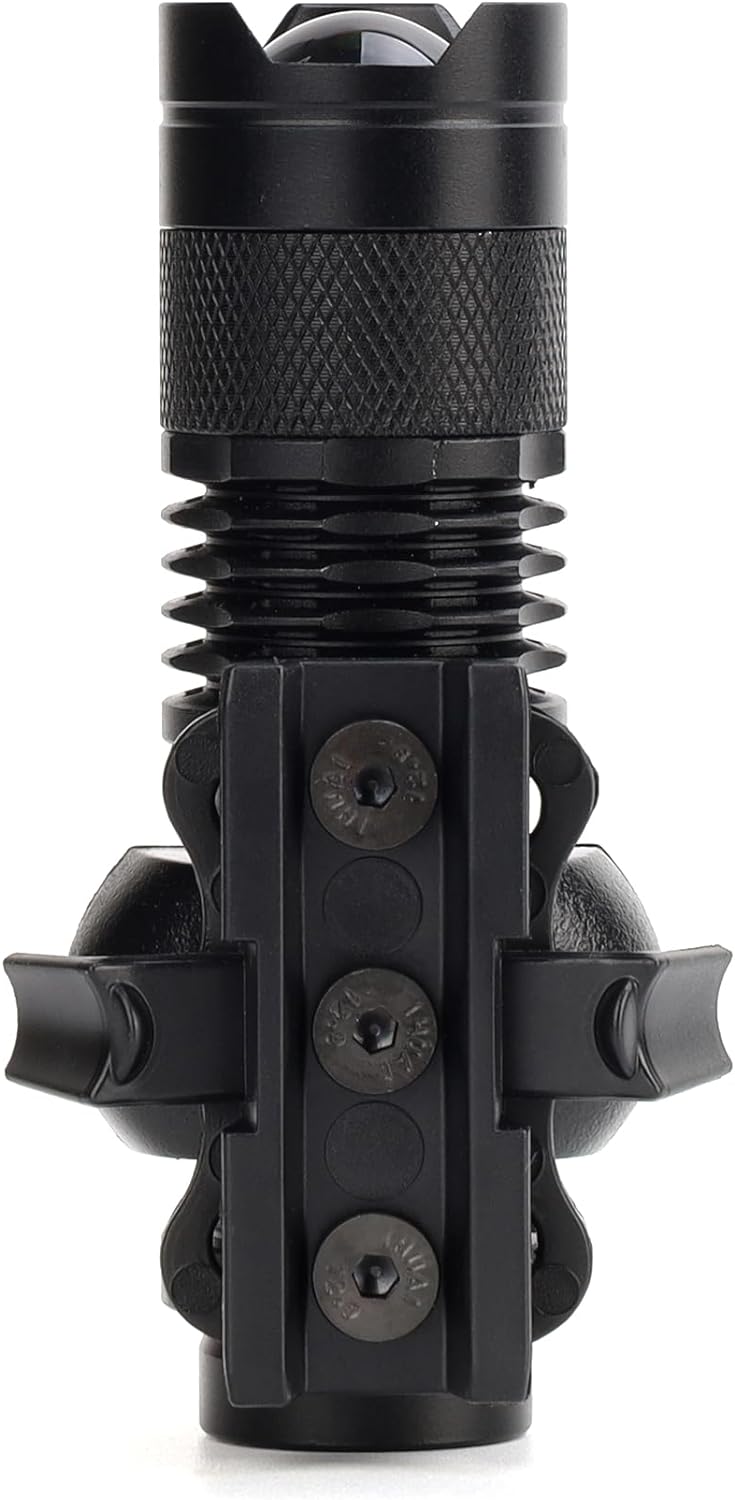 Bright 300 lumen tactical zoom helmet light by Bifrost Gear for outdoor use.