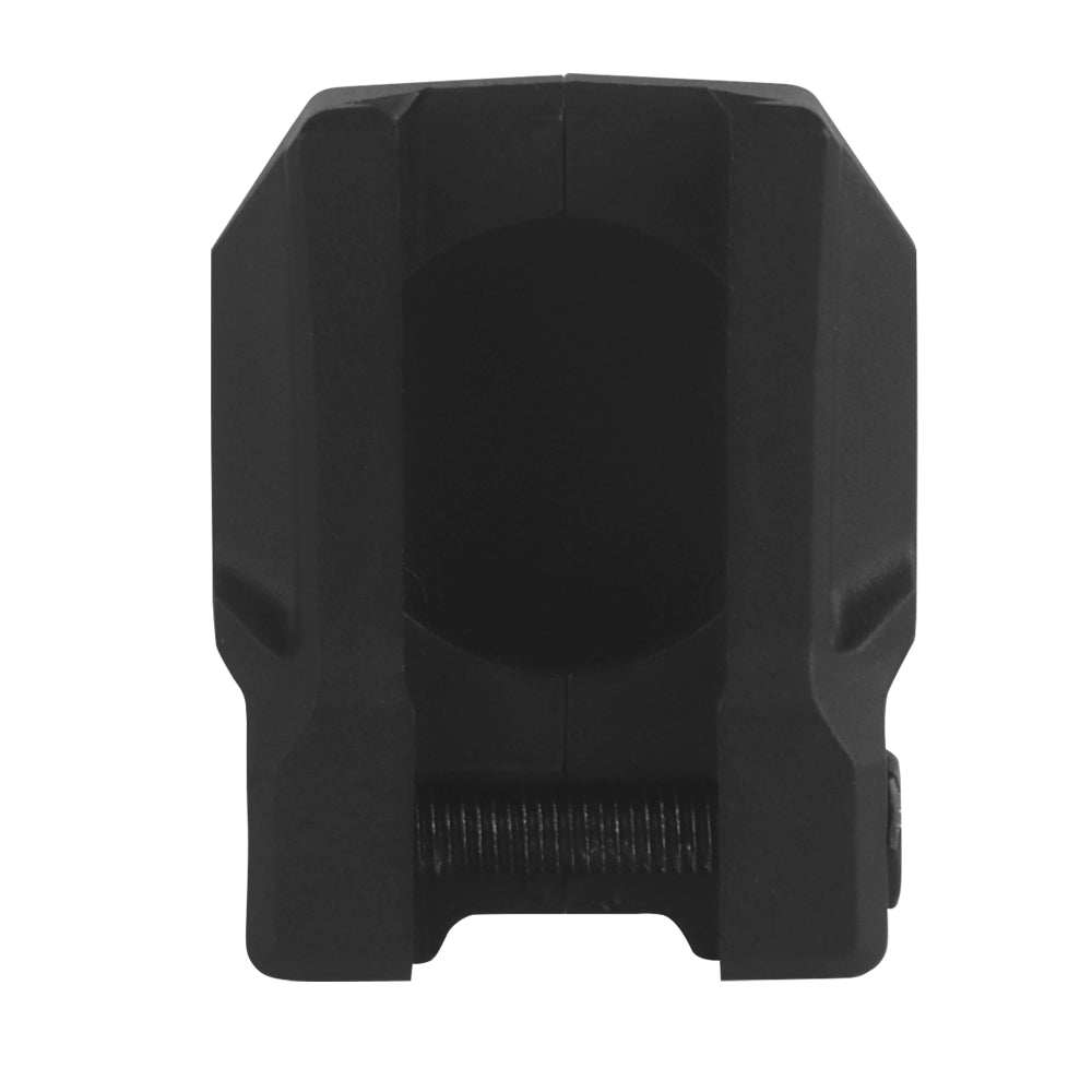 Compact rail-mounted AirTag holder and keychain caddy for pistols and rifles