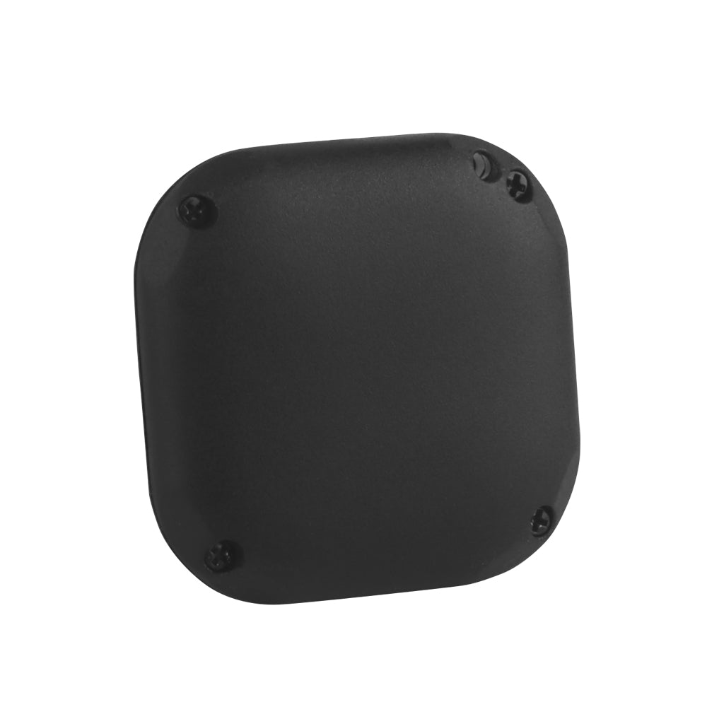 Tactical rail-mounted AirTag holder with keychain caddy for pistols and rifles