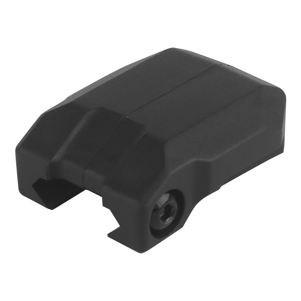 Tactical firearm rail AirTag holder and keychain caddy for pistols and rifles