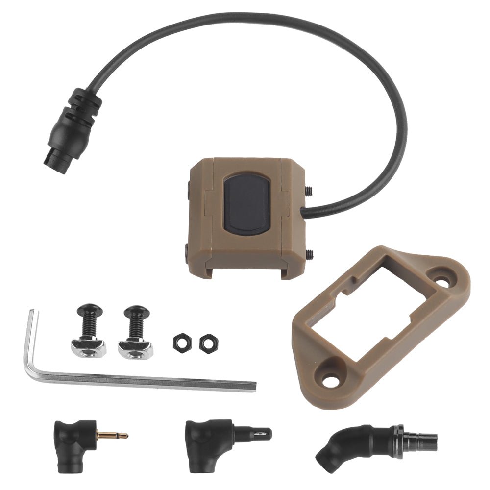 Multi-Plug Compact Remote Pressure Switch for Surefire, Crane/PEQ-15 & Steiner, and 2.5mm Lights and Lasers