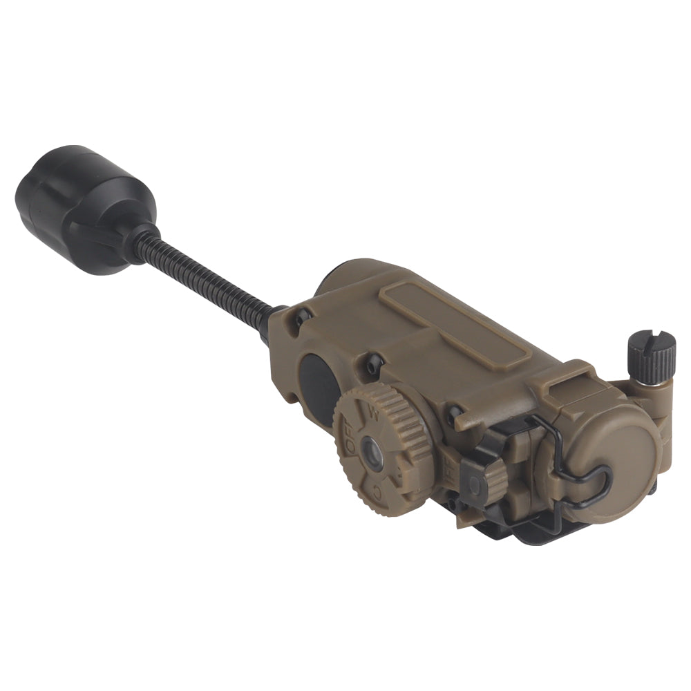 Dual Power White Light + RGB Visible + IR LED Tactical Helmet Light