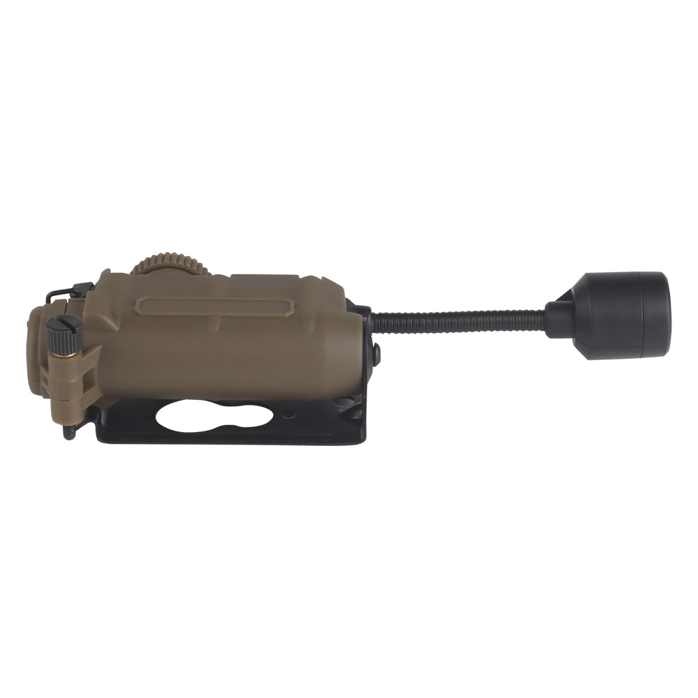 Dual Power White Light + RGB Visible + IR LED Tactical Helmet Light