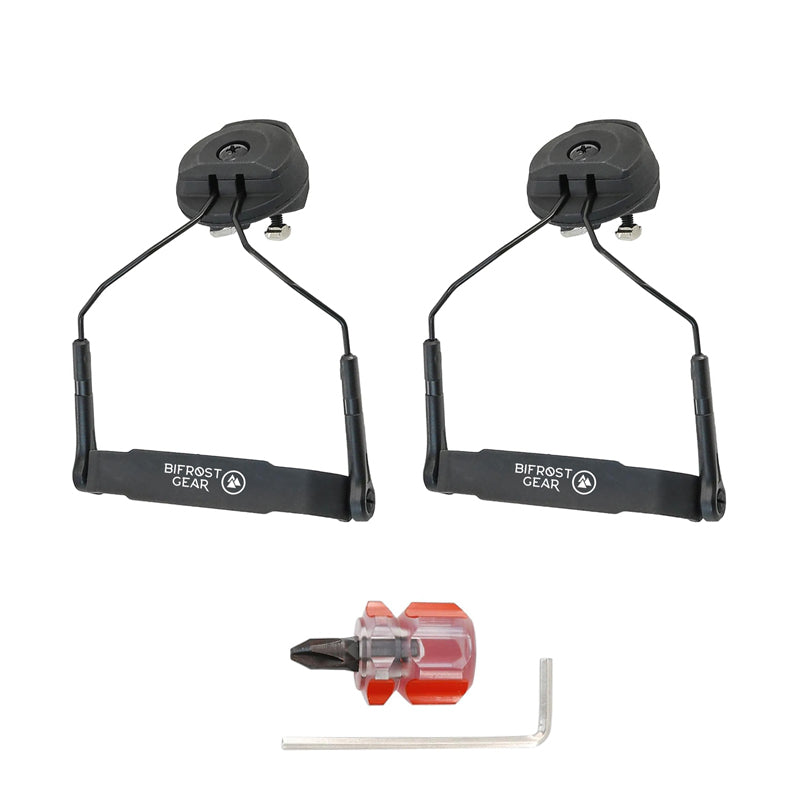 MTEK / HHV / M-LOK Helmet Rail Headset Adapter for Peltor / Sordin / Walker's / Howard Leight / Ops-Core
