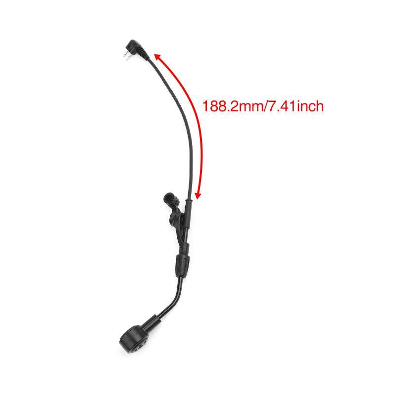 High Impedance Adjustable Arm Boom Microphone for Peltor Comtac Headsets