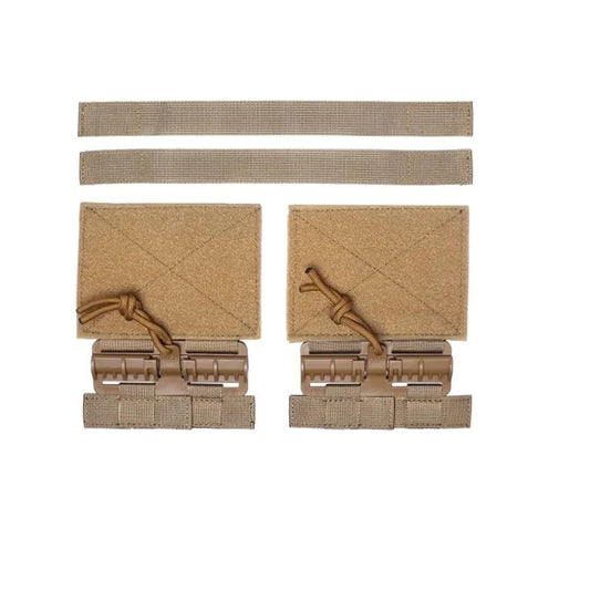 Bifrost Gear Quick Release Tactical Vest Buckle Set in Tan.