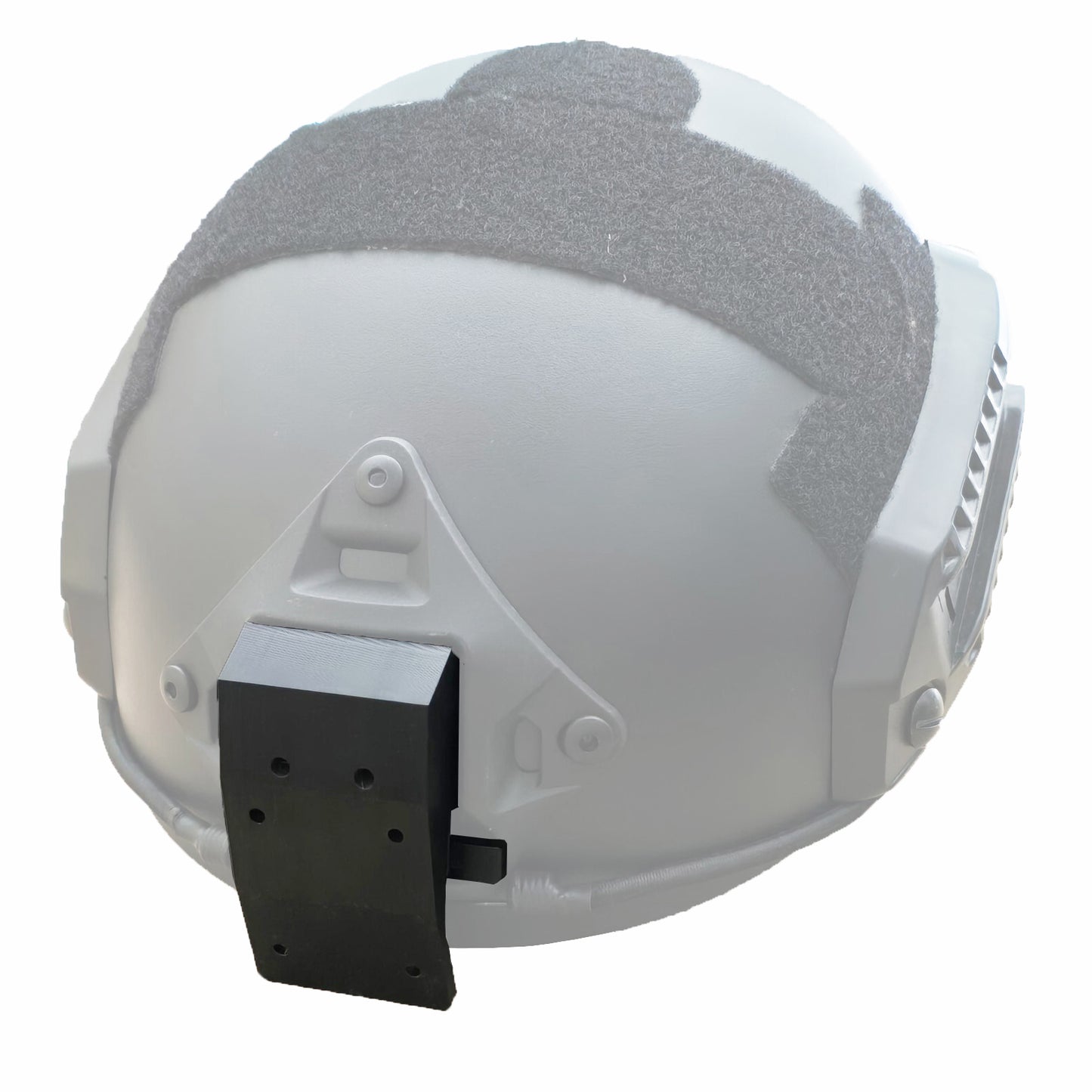 USB-C smartphone push-to-talk adapter with coiled RF shielded cable and rugged waterproof housing.