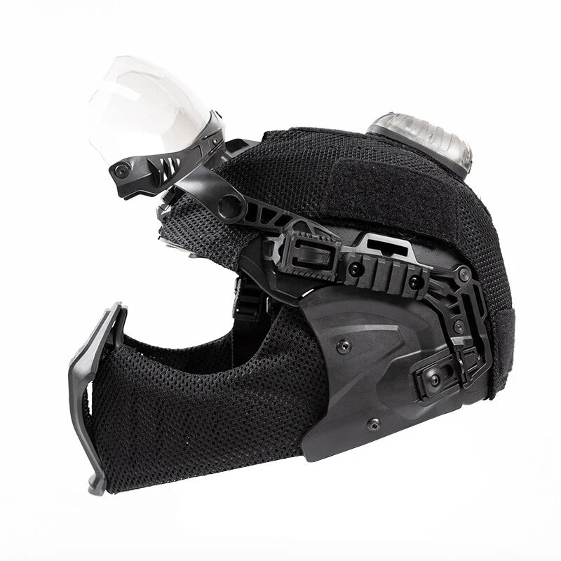 Rail Mounted Face and Ear Shield for Team Wendy 3.0 Helmets