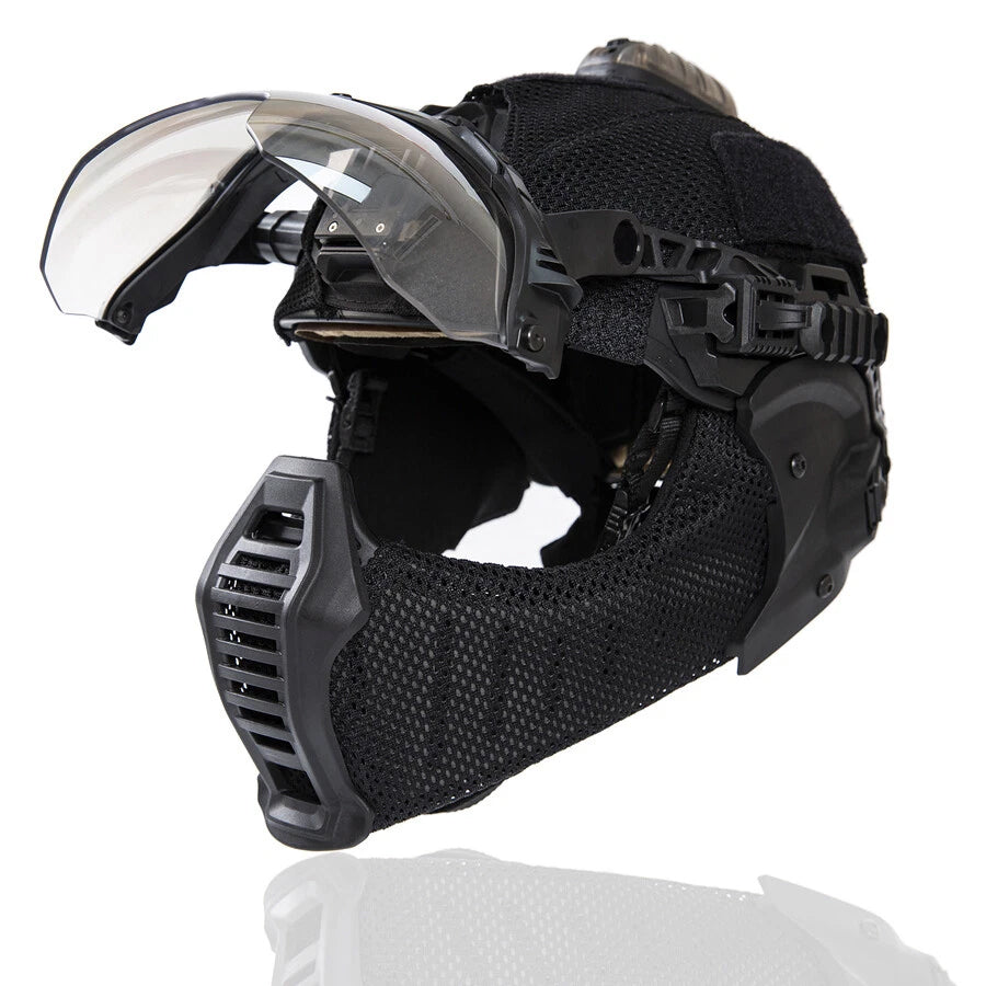 Rail Mounted Face and Ear Shield for Team Wendy 3.0 Helmets