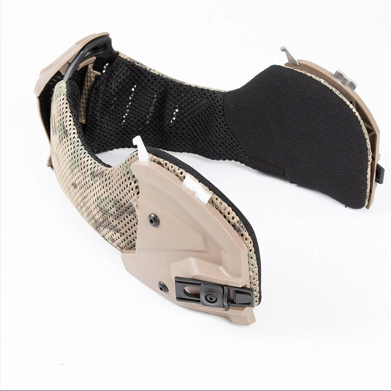 Rail Mounted Face and Ear Shield for Team Wendy 3.0 Helmets