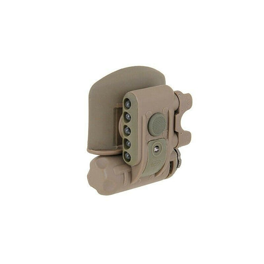 Black IR Strobe + Visible LED Multipurpose Tactical Helmet Light.