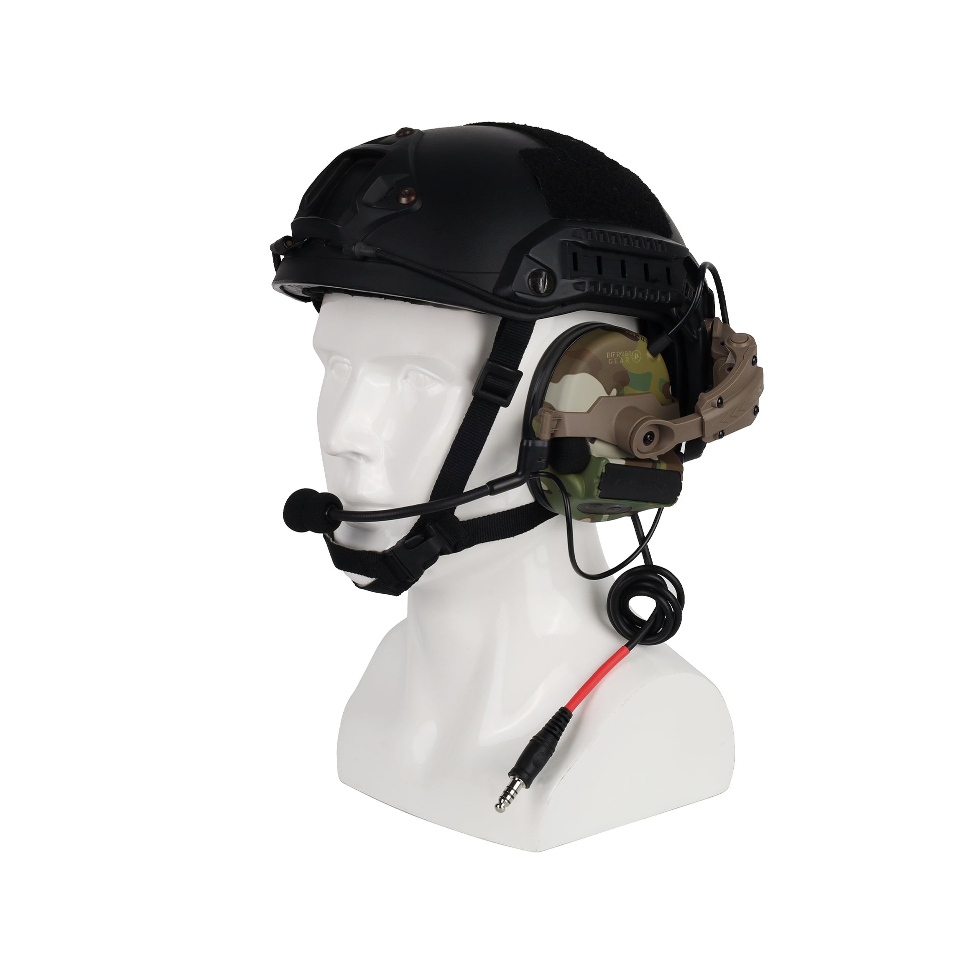 NRR 23dB Electronic Hearing Protection Headset MultiCam / 150Ω Low Impedance Dynamic