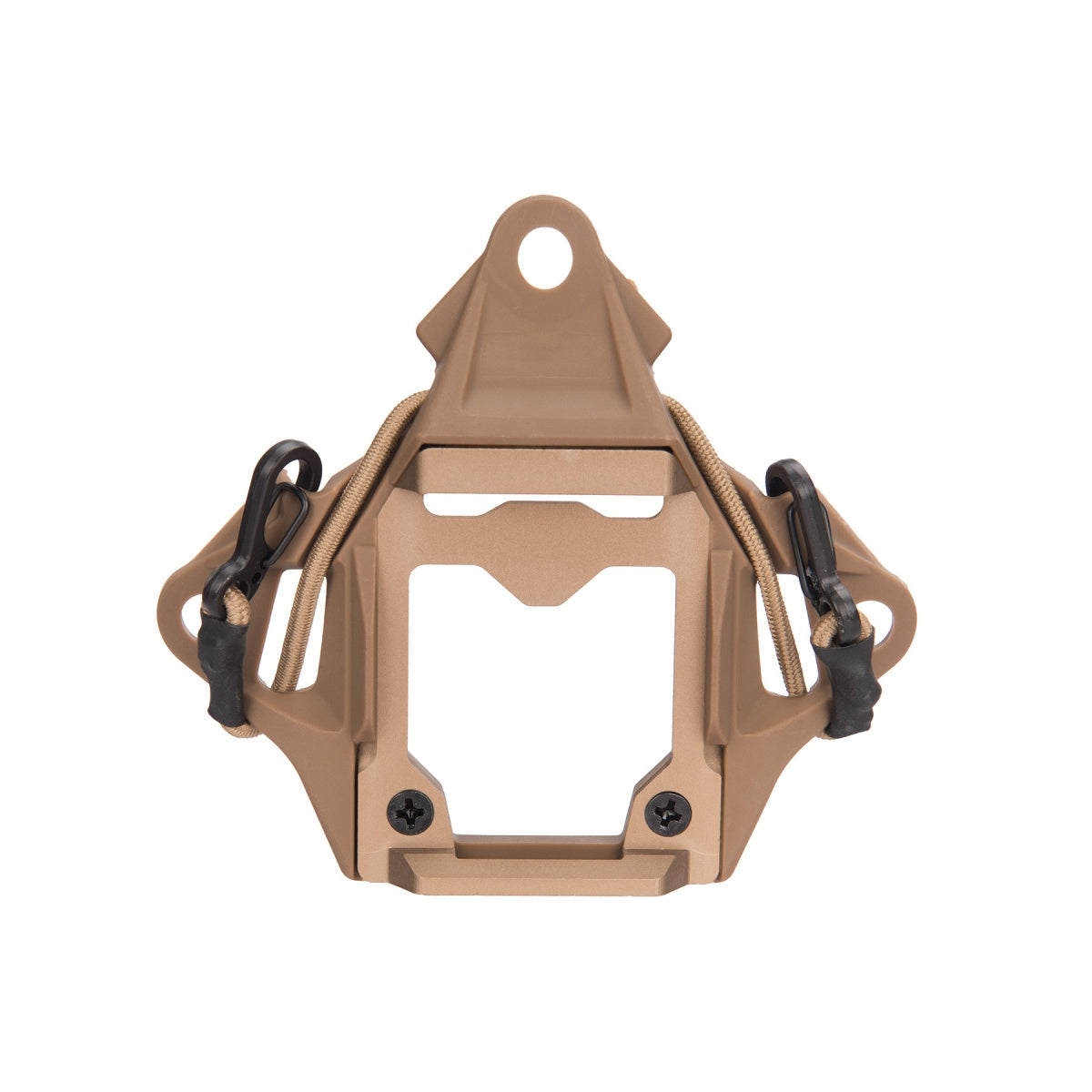 Durable Tan Night Vision Shroud with Integrated NVG Bungees.