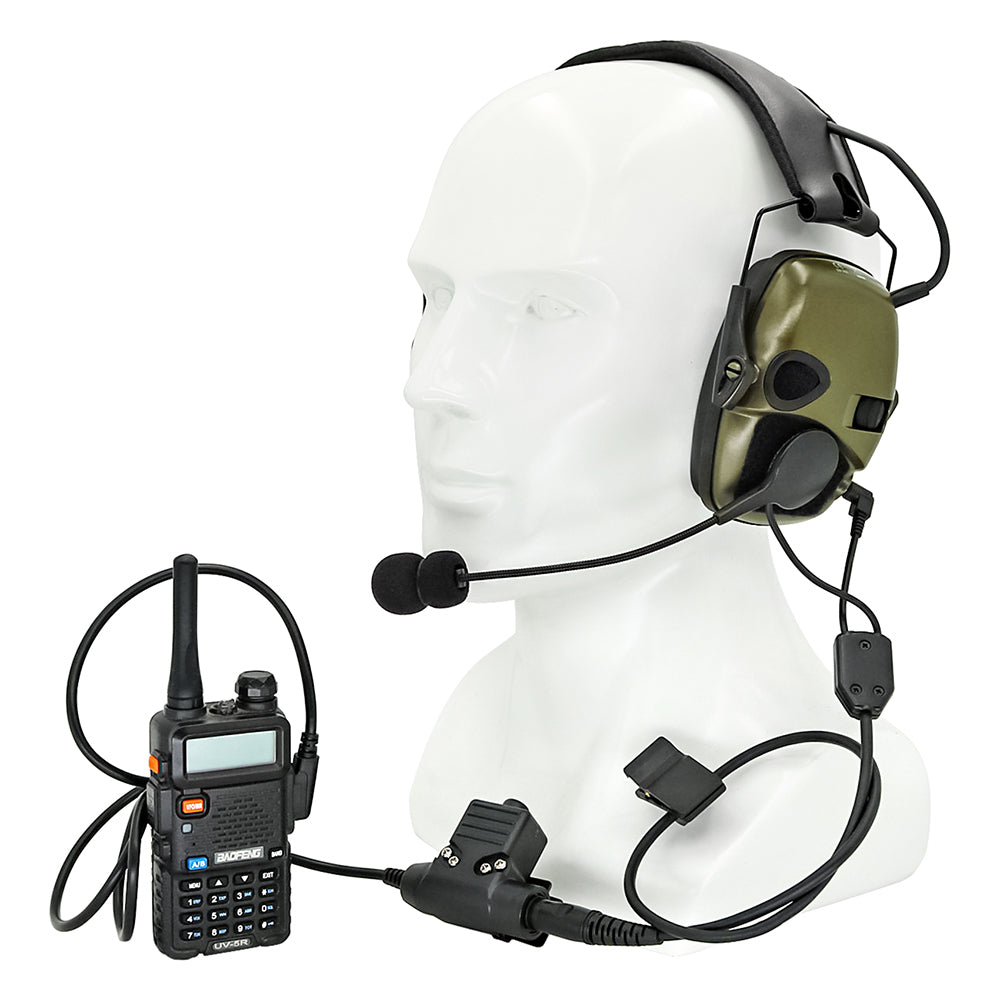 Y-Cable Harness + Mic Conversion Kit for Howard Leight, Walker Razor & Other Headsets.