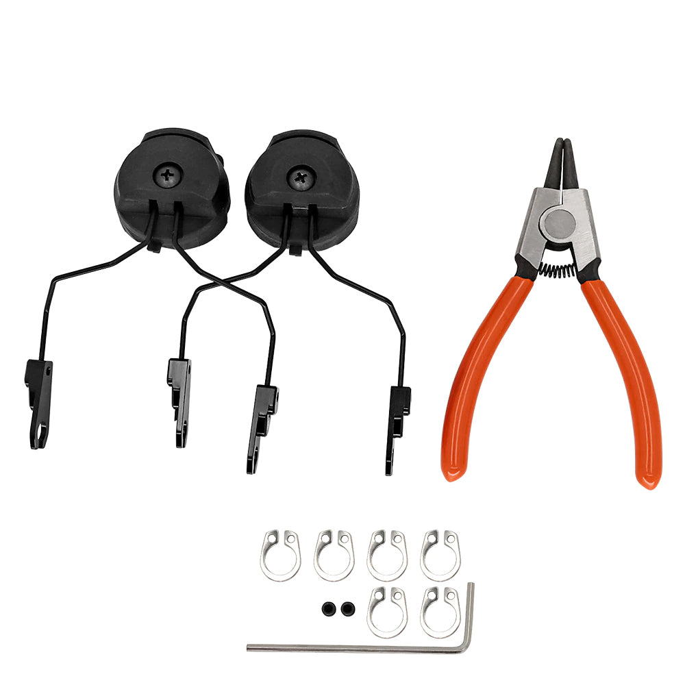 Black ARC Rail Headset Adapter for MSA Sordin.