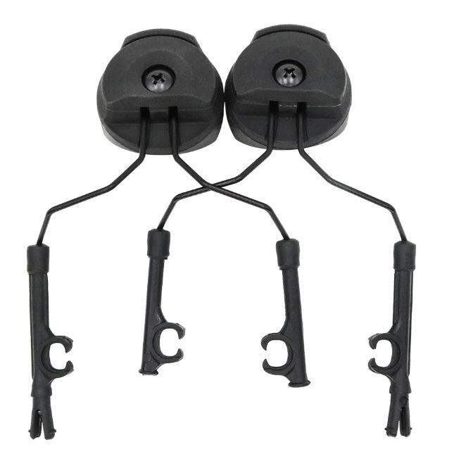Black ARC Rail Headset Adapter for Peltor, Sordin, Walker's, and Howard Leight.