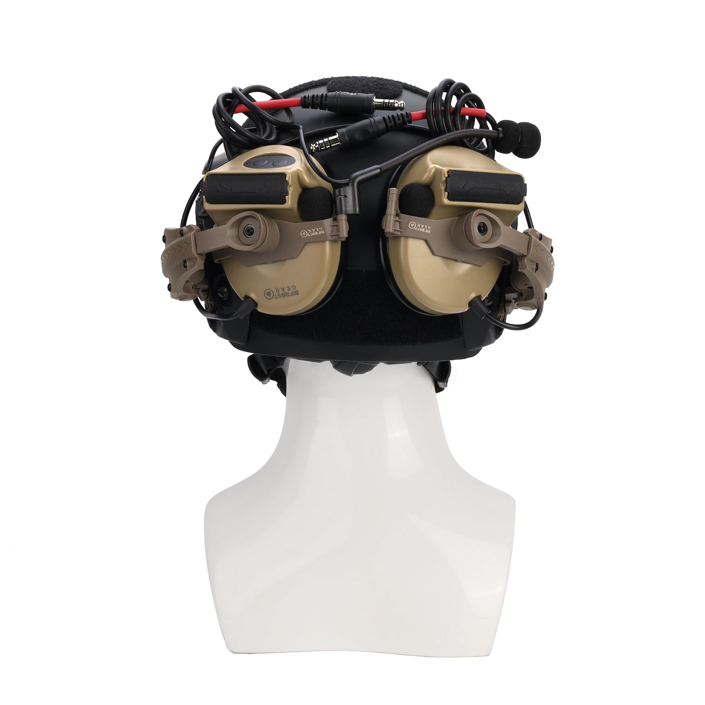 Valhalla NRR 23db Dual Comm Electronic Hearing Protection Communications Headset with Helmet Rail Adapters