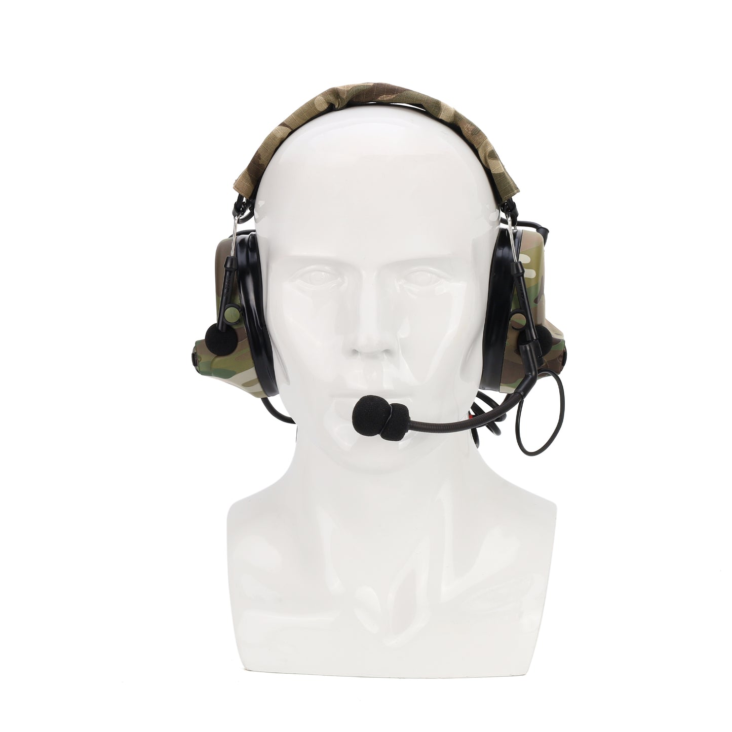 MultiCam Valhalla Dual Comm Hearing Protection Headset in action.