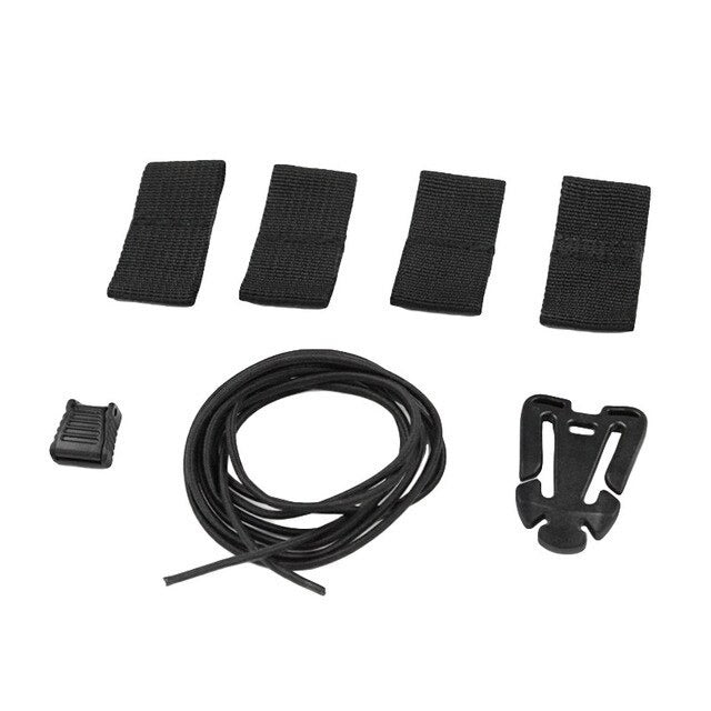 Bungee Cargo Net Kit for Helmets in Black by Bifrost Gear.