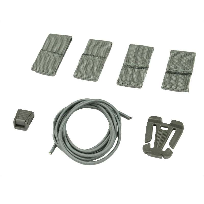 Bungee Cargo Net Kit for Helmets in Foilage Green by Bifrost Gear.