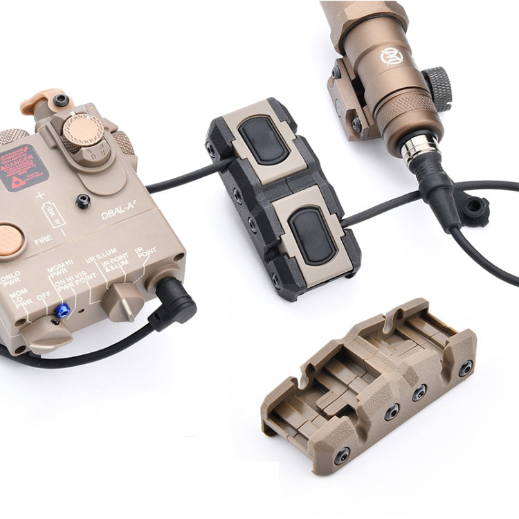 Dual Picatinny Angle Mount for Modbutton Lite in use.