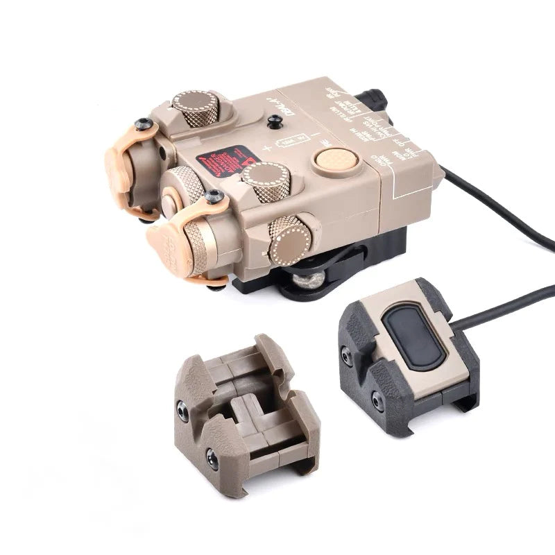 Versatile tan remote pressure switch featuring a 3.5mm plug by Bifrost Gear.