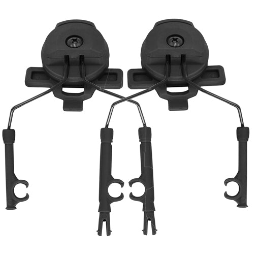Team Wendy 3.0 Helmet Rail Headset Adapter for Peltor, Sordin, Walker's, Howard Leight in Black.
