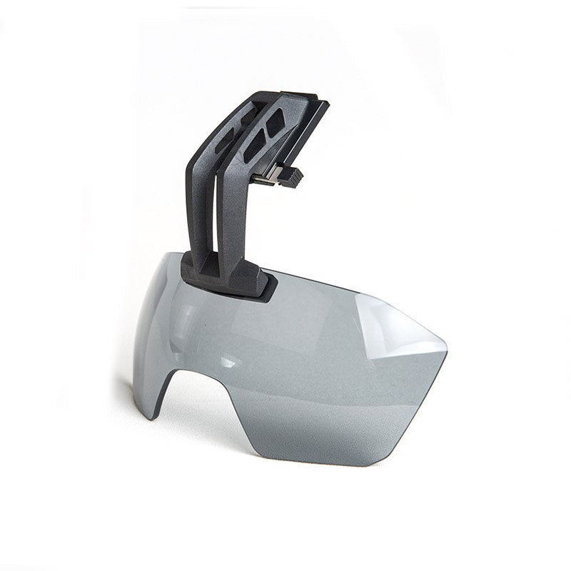 ANSI Rated Helmet Mounted Tactical Visor with Smoke Lens by Bifrost Gear.